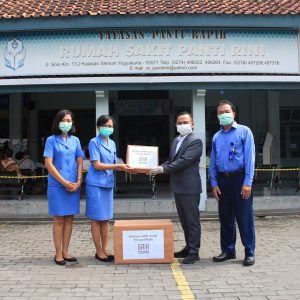 PPE donations at Panti Rini Hospital